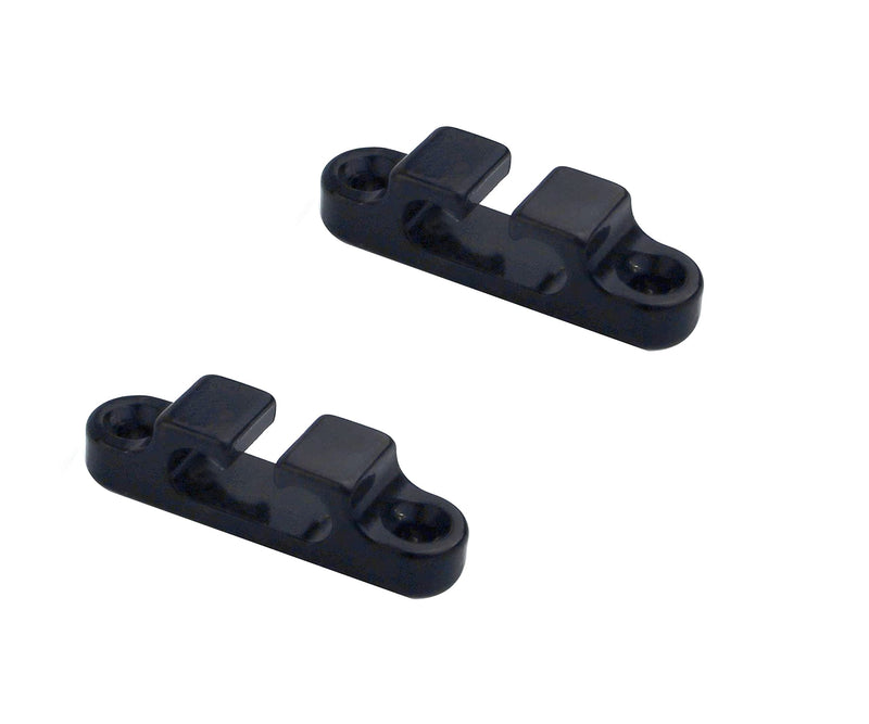 Guyker 2Pcs 2-String Retainer/String Guide for Electric Bass Head Retainer String Tree String Buckle Guide Groove Bass String SR4, Black