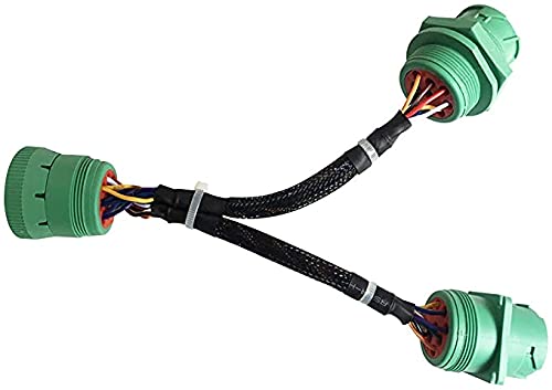 [AUSTRALIA] - Green Type 2 J1939 9pin Splitter Y Cable 