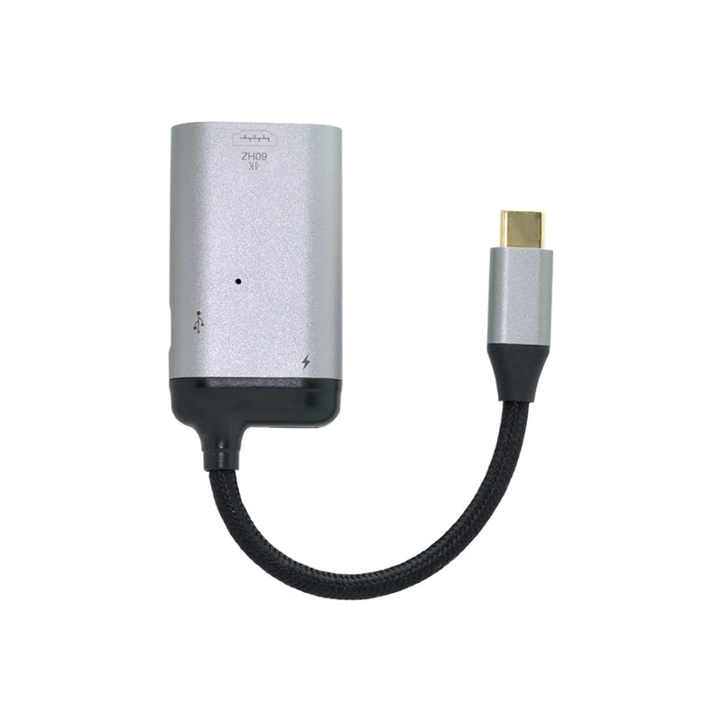 [AUSTRALIA] - Chenyang CY USB3.1 Type C USB C to HDMI Converter HDTV Adapter 4K 60hz 1080p with Type C Female PD Power Port for Tablet Phone Laptop PD+HDMI Grey 