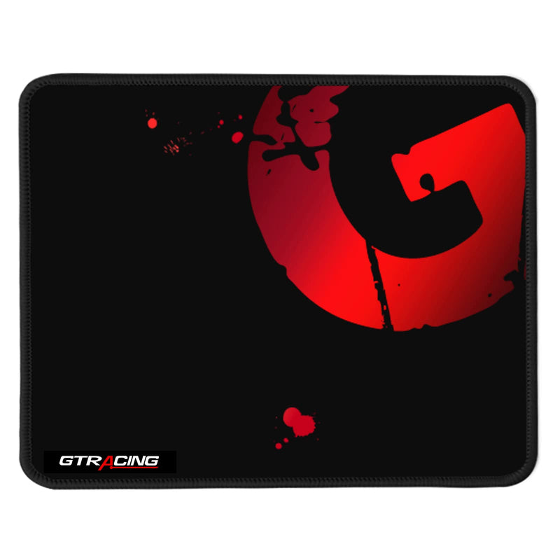 GTRACING Mouse Pad with Non-Slip Rubber Base, Premium-Textured Computer Mouse Mat with Stitched Edges, for PC, Laptop, Gaming, Office, Home, Red
