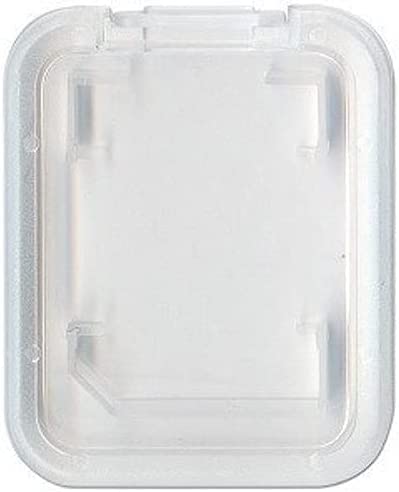 E-tech Collection Clear Plastic SDSDHCSDXCSecure Digital Memory Card Case Holder Compatible for SanDiskKingstonTranscendSamsung Memory Card 1 Pack