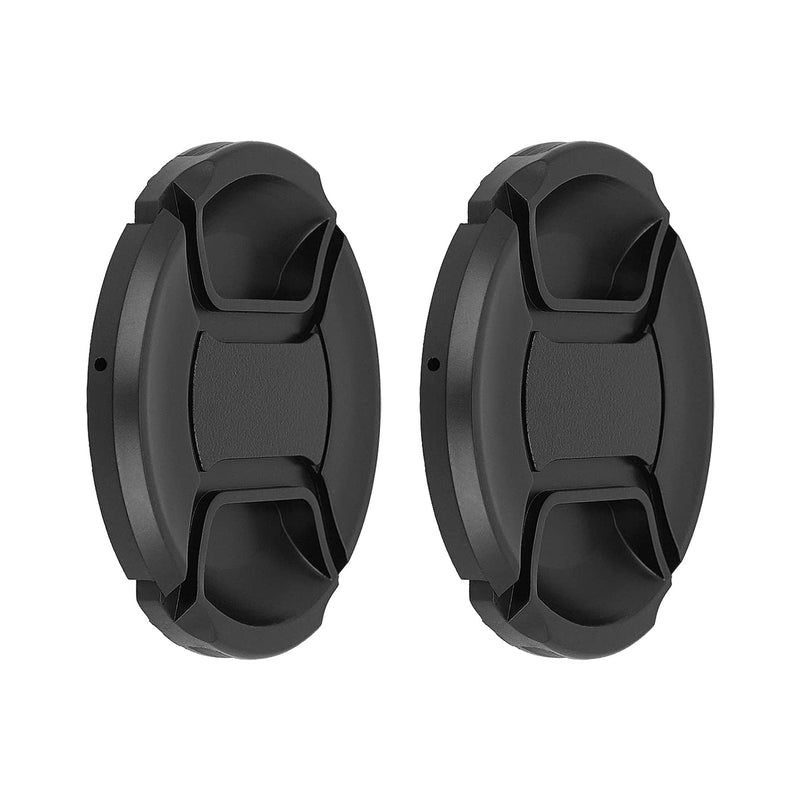 SIOTI 67mm Lens Cap, 2 Packs + 1 Piece Cleaning Wiper, Model:LC-67, Compatiable with Camera Lens & Lens Filter & Filter Adapter Ring etc.(67mm) 67 mm