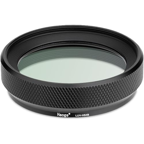 Haoge UV Filter & Lens Hood and Thumb Up Kit for Fujifilm Fuji X100V Camera Black kit
