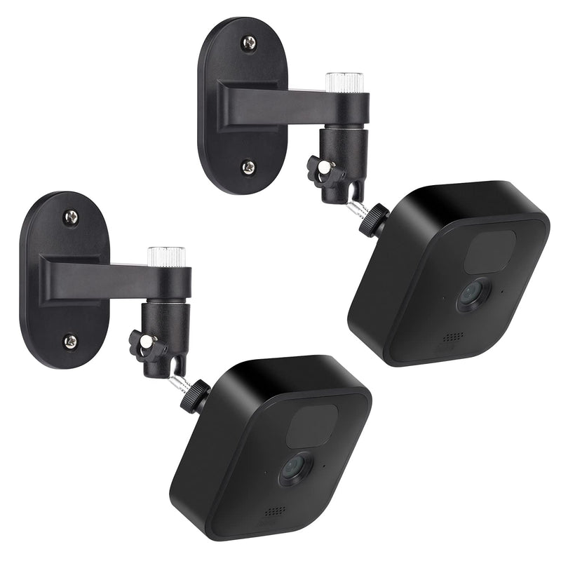 2Pack Adjustable Security Wall Mount Bracket for Blink Outdoor 4 (4th Gen) / (3rd Gen), Blink XT / XT2, Blink Mini, Perfect View Angle for Your Blink Surveillance Camera - Black 2 Pack