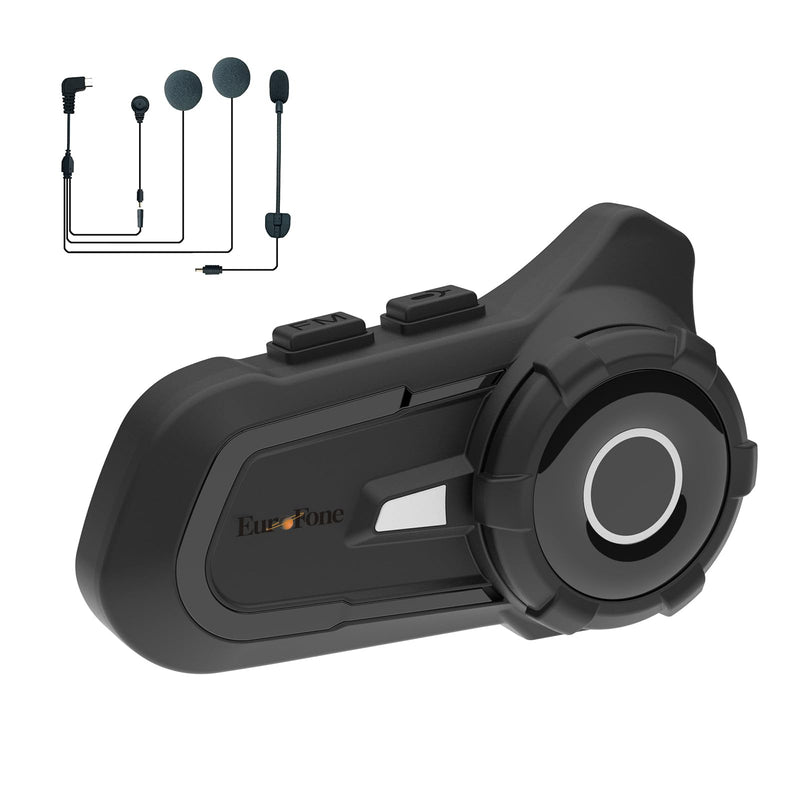 S2 Motorcycle Bluetooth Headset 5.1-1 Pack Waterproof Helmet Headsets with Dual Mics for Rider Intercom | Sunscreen Dustproof BT Speakers for Motorcycle Accessories（1PCS 1 pcs