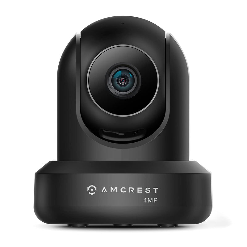 Amcrest 4MP ProHD Indoor WiFi , Security IP Camera with Pan/Tilt, Two-Way Audio, Night Vision, Remote Viewing, 4-Megapixel @30FPS, Wide 90° FOV, IP4M-1041B (Black) Black