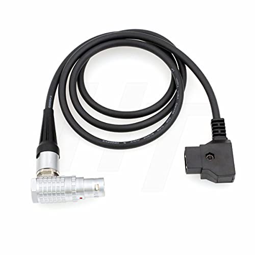 HangTon High Flex Power Cable D-tap P-tap to Right Angle 8 Pin for ARRI Alexa Mini, Amira, Alexa Mini LF Camera (30cm, Right Angle 8-Pin) 30cm