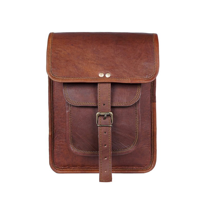 11 inch Small Crossbody Shoulder Genuine Leather iPad/Tablet Vintage Messenger Bag For 10.5 inch iPad Pro for Women & Men Retro