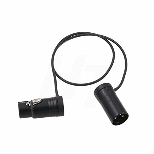 Audio Cable Low-Profile XLR 3 Pin Male to Female for Mic Camera Sound Devices 888 633 Zaxcom Zoom Audio Recorder Black 20"