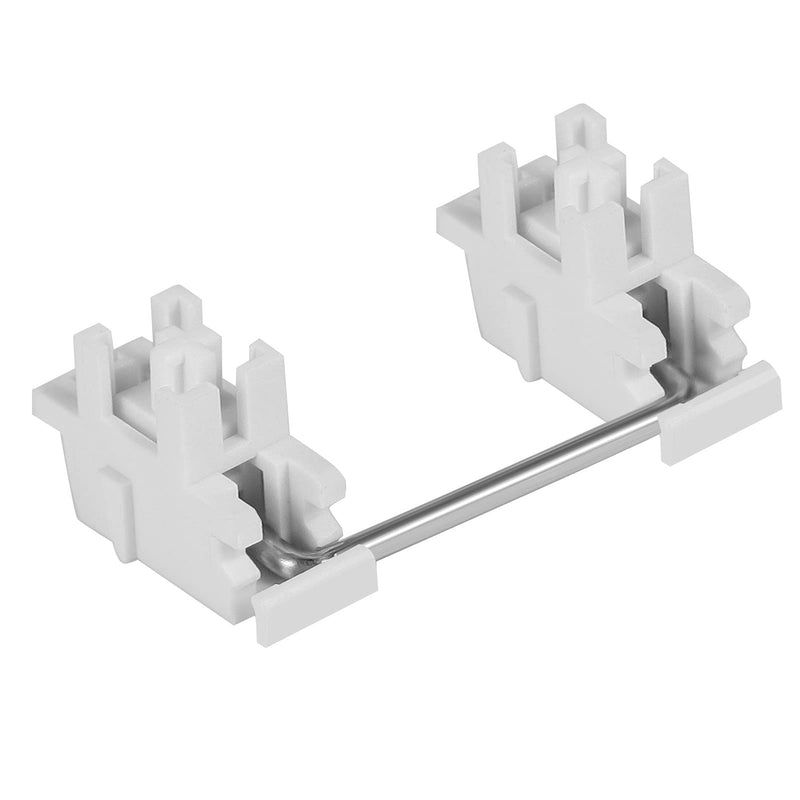 ZugGear White Plate Mount Stabilizers 2U 6.25U 7U for Cherry MX Compatible Mechanical Keyboards (DUROCK White Plate Mount 60/87 Keyboard Kit)