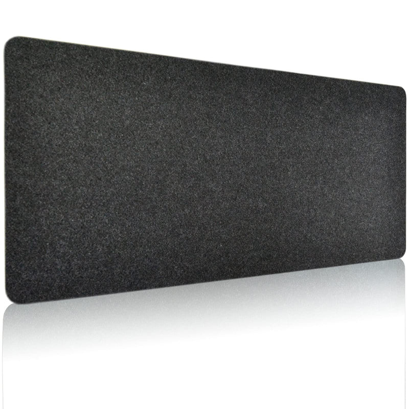 DAWNTREES Large Felt Desk Pad , 40''x16'' Full Desk Mouse Pad, Desk Pad for Keyboard ,Computer Mat for Desk ,100X40cm Felt Desk Mat for Desk Pad Protector 100x40cm Dark Grey