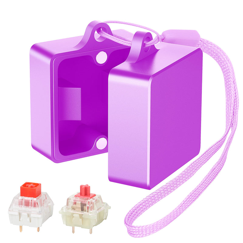HONKID Switch Opener Aluminum Keyboard Switch Opener for Cherry MX Gateron Kailh Outemu and Panda Mechanical Switches with Metal Magnet (Purple) purple