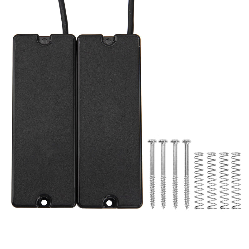 2Pcs Yootones 5-String Bass Pickups Replacement Compatible with Bass Guitar Replacement(Black)