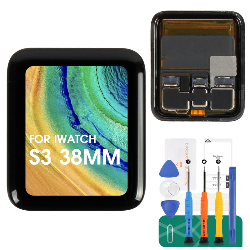 for Apple Watch Series 3 38mm 42mm LCD Display Touch Screen Digitizer Replacement (38mm GPS)