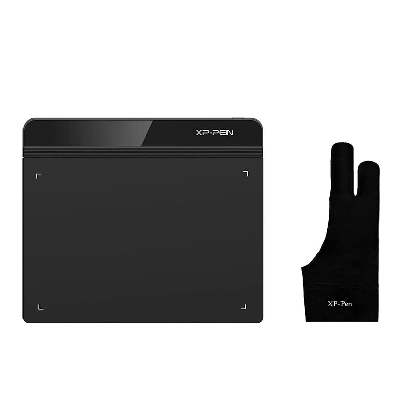 XP-PEN StarG640 Drawing Tablet Digital Graphics Tablet 6x4 Inch Ultrathin Tablet with 8192 Levels Battery-Free Stylus Compatible with Chromebook0& Artist Glove(Size M)