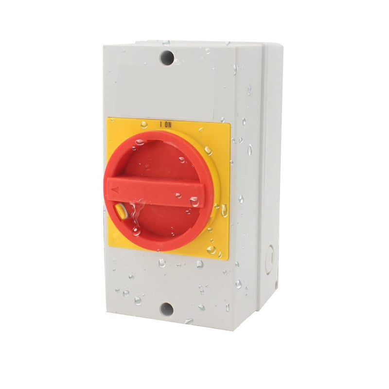 1Pcs Universal Changeover Selector Switch Load Isolation Switch Universal Changeover Switch, Waterproof and Dustproof Sealed Box, LW30-32A 380V 3P 32A, Master Load Switch, Equipment Power Cut Off