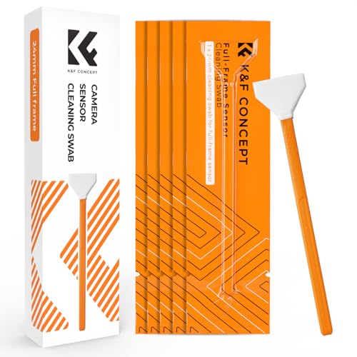 K&F CONCEPT APS-C Frame Sensors Cleaning Swabs X20,for DSLR CCD CMOS Single Head 16mm Swab