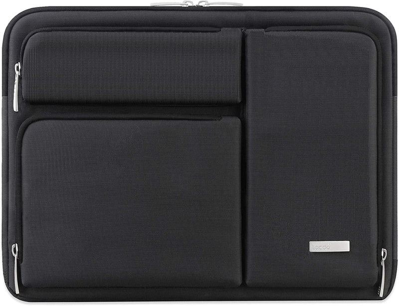 Lacdo 360° Protective Laptop Sleeve Case for 14 inch HP Chromebook 14 / X360 14a / HP Stream 14, Acer Swift/Chromebook 314, 14" IdeaPad Chromebook S330 ASUS Dell Portable Laptop Computer Bag, Black 14 Inches