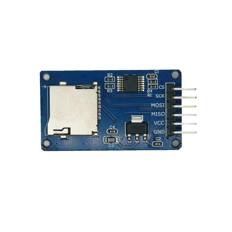 Ganbaremarket Micro SD TF Card Module 6 Pin SPI Interface Driver Module with Level Conversion Chip