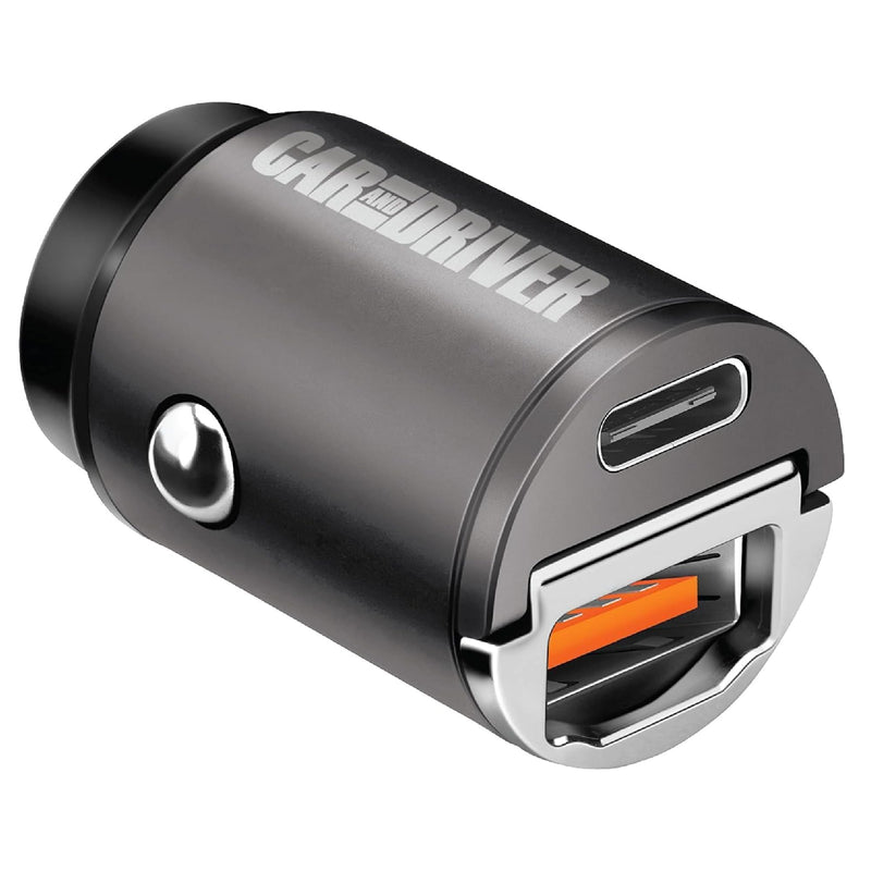 30W Dual-Port Cigarette Lighter USB Charger for iPhone & Samsung, USB-C & A | Super Fast Car Charging, Overheat Protection for iPhone 17 & Older, Galaxy S25 & Older, Android, iPad, Airpods, Swivel Design
