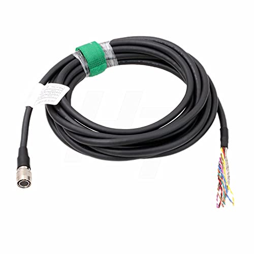 Hirose 12 Pin Female HR10A-10P-12S to Open Cable for Allied AVT GigE, Sony DXC, Panasonic, Hitachi, Jai, Basler, Dalsa, Teli, Toshiba Camera (Straight 12-pin, 10 m) Straight 12-pin