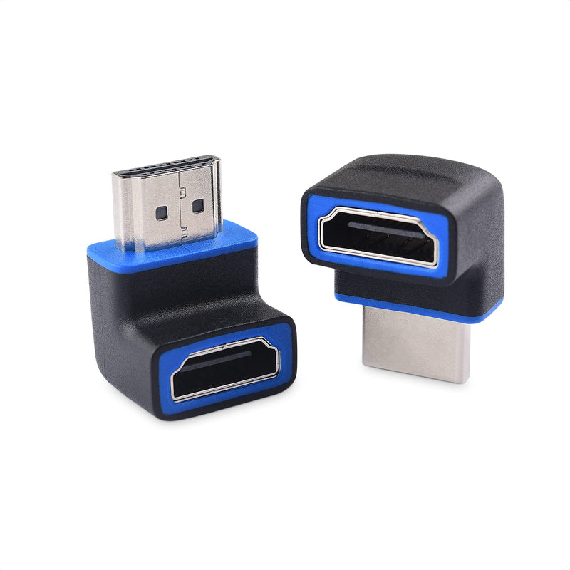 [AUSTRALIA] - Cable Matters Combo-Pack 8K@60Hz / 4K@120Hz 270 Degree and 90 Degree HDMI Adapters with HDR (8K Right Angle HDMI Adapter/HDMI 90 Degree Adapter) in Black 