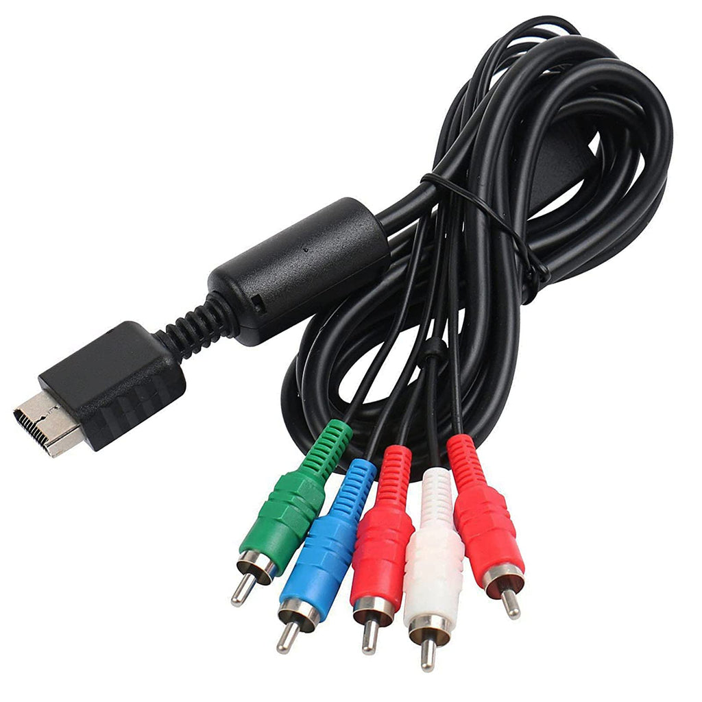 6Ft Component HD AV Cable for PS2/PS3/PS3 Slim HDTV-Ready 5-Wire TV Cables-1 Pack 1