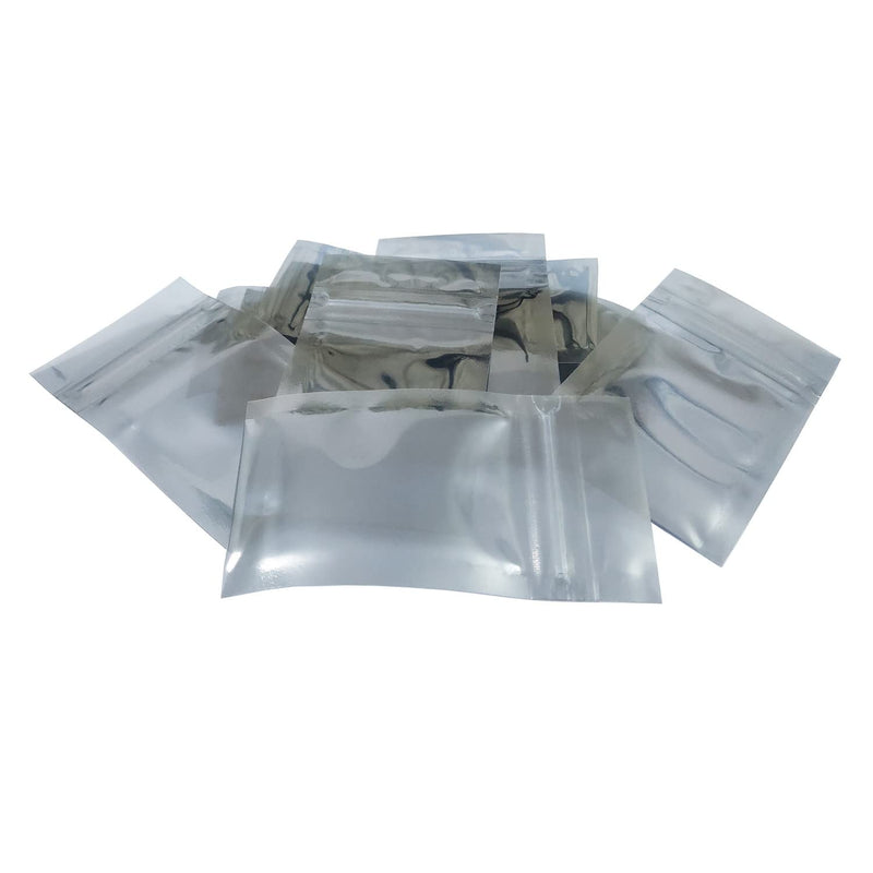 TOJYXSY 100 PCS ESD Antistatic Bags Multi Sizes Inner 1.5 x 2.8 Inch (4x7cm) Electronic Device Laptop Cases Shielding Packing Zipper Pouches 1.5 x 2.8 Inch - 100 PCS