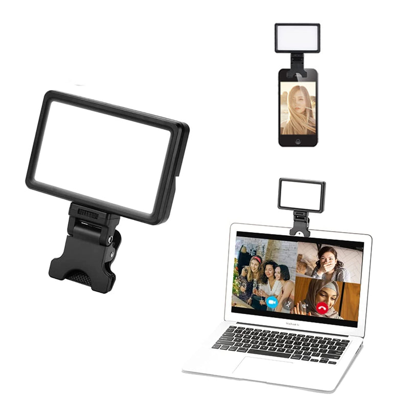 King Ma Selfie Light for Video Conferencing Lighting, LED Video Clip Light Portable Phone Ring Light Streaming Filming Light for YouTube, Zoom Meetings, TikTok Live Streaming, Makeup