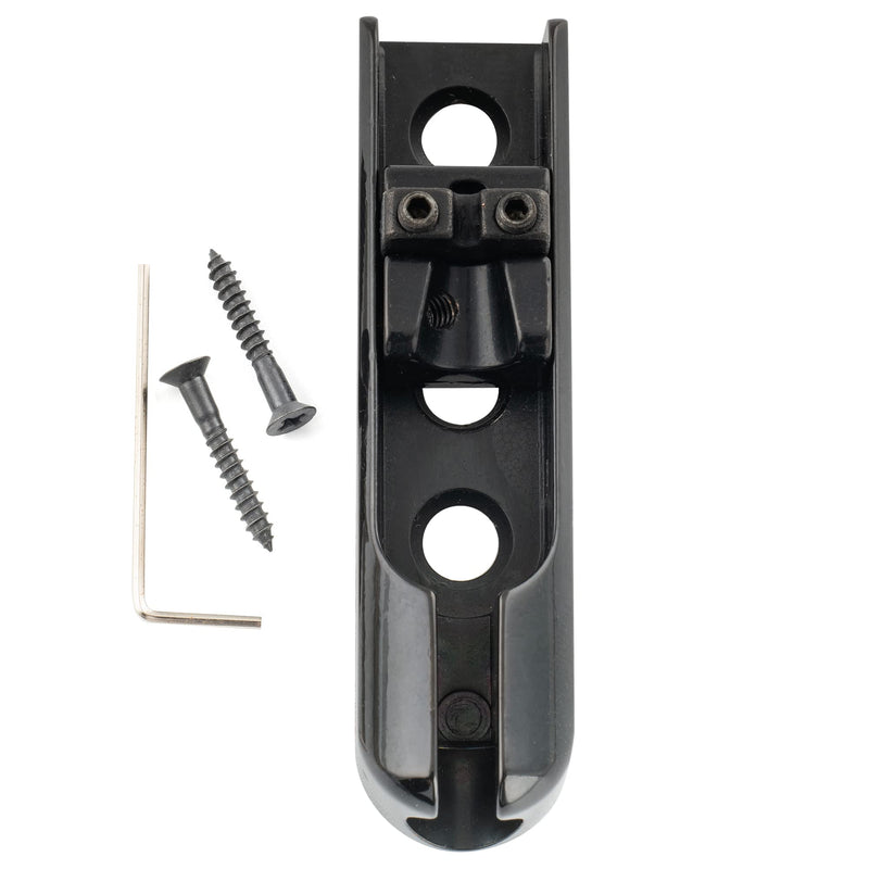 Musiclily Pro 15.5mm Individual Bass Bridge Single String Lock-Down Bass Bridge for 1st/2nd String, Black