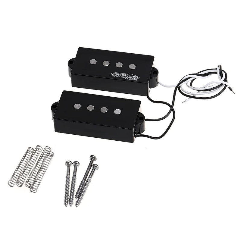 Wilkinson M-series WOPB Variable Gauss Alnico 5 Precision Bass Humbucker Pickups Vintage Tone Set for 4-string PB Style Electric Bass, Black