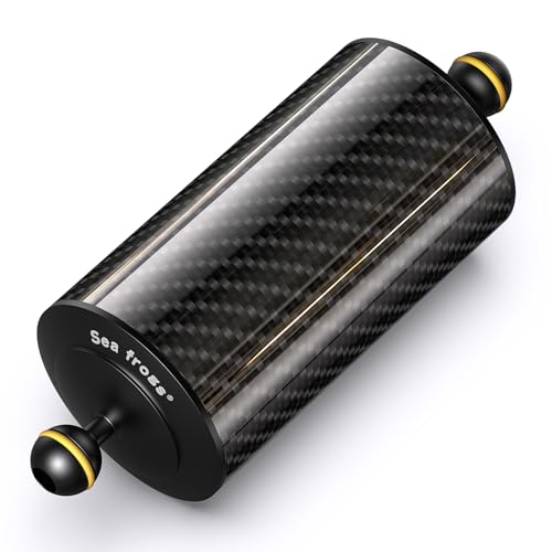 Sea frogs Carbon Fiber Float Arm D80mm, 8'', Buoyancy Provided 600g D80mm, 8'' Carbon Fiber Float Arm