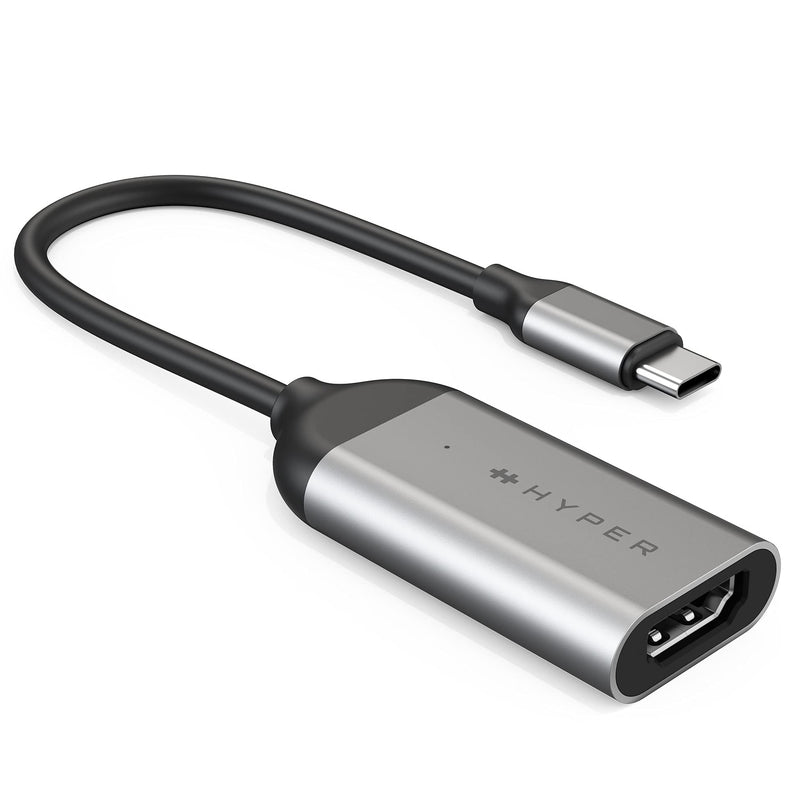 Hyper HyperDrive USB C to HDMI Adapter 8K60Hz, 4K144Hz, 2.1 HDR Video Output USB C to HDMI, Slim Design w/Silicone Cover, Compatible w/MacBook Pro/Air, iPad Pro/Air, Mac mini