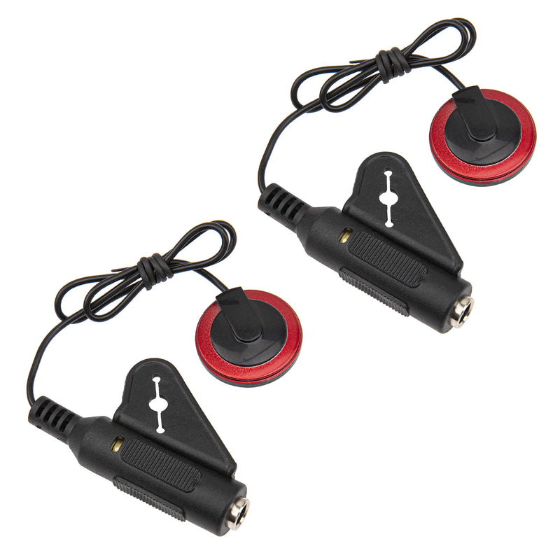 2Pcs Yootones Piezo Contact Microphone Pickup Compatible with Acoustic Classic Guitar Ukulele Erhu Banjo Mandolin Musical Instruments