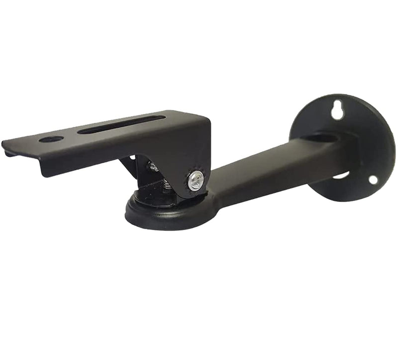 Black Camera Wall Mount Bracket Mini Projector Wall Mount Adjustable Camera Hanger Holder Length 7.87" 1/4” Thread Load 7.8 lbs 360° Rotation for Projectors CCTV DVR Cameras Camcorder black