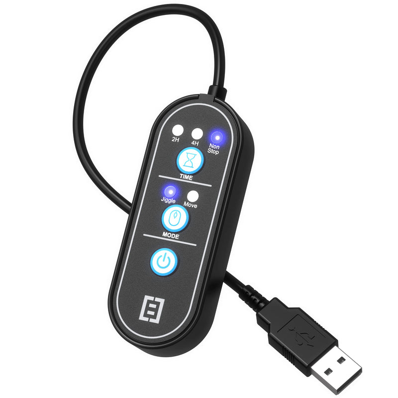 Tech8 USA, 2-in-1 Mouse Mover and Jiggler in 1, Keeps PC Active, Status Green, Undetectable, Timer Function, Dual Mode, American Company