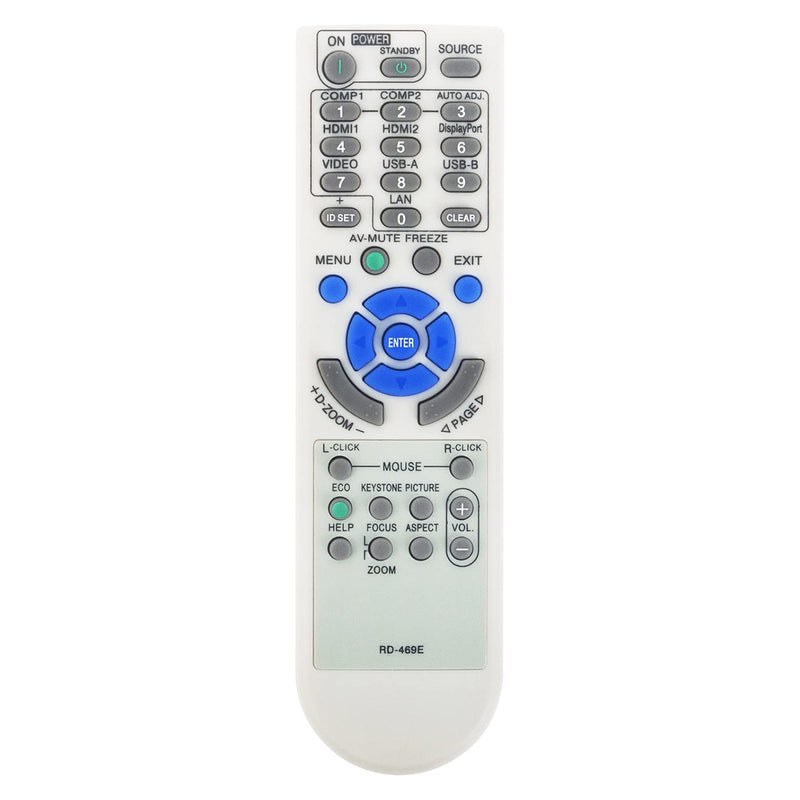 RD-469E RD469E Replacement Remote Control Supports for NEC DLP Projector V302H UM301X V302X V302W V332X V332W VE303 VE303X M402X M282X M322X M322W NP-M282X NP-M322X NP-M322W NP-M402X M362W M283X M323X