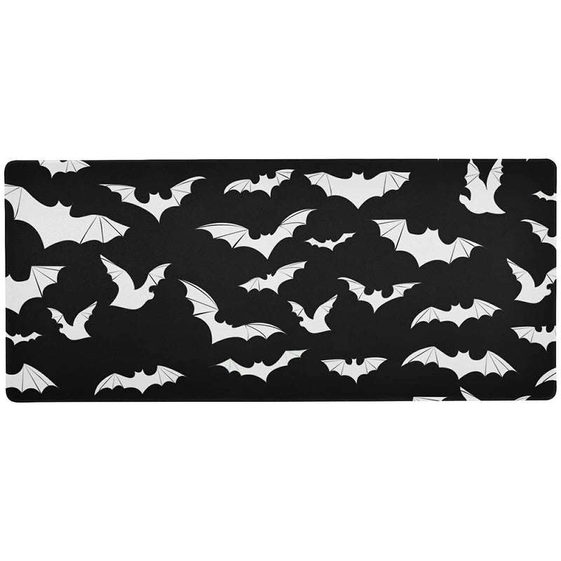 Glaphy Halloween Bats Mouse Pad Large Gaming Mouse Pad Non-Slip Desk Mat for Computers Laptop, 35.4x15.7 in XXL-35.4x15.7in