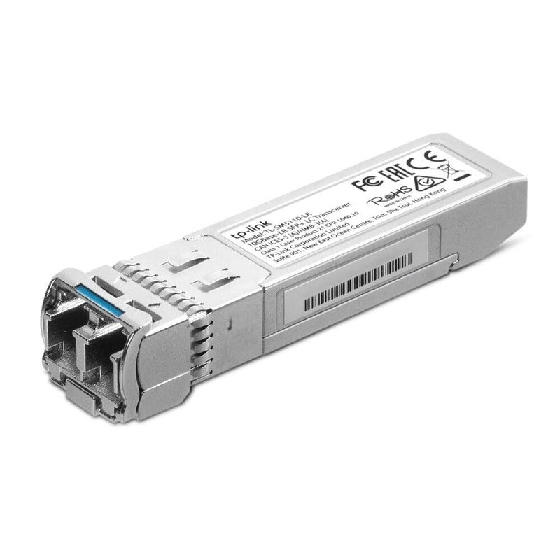 Omada 10G Base-LR, Single Mode, SFP+ Module Universal Compatible(SM5110-LR) | Hot-Pluggable, Up to 10km Distance, Support SFP+MSA DDM, LC Single Mode SFP+