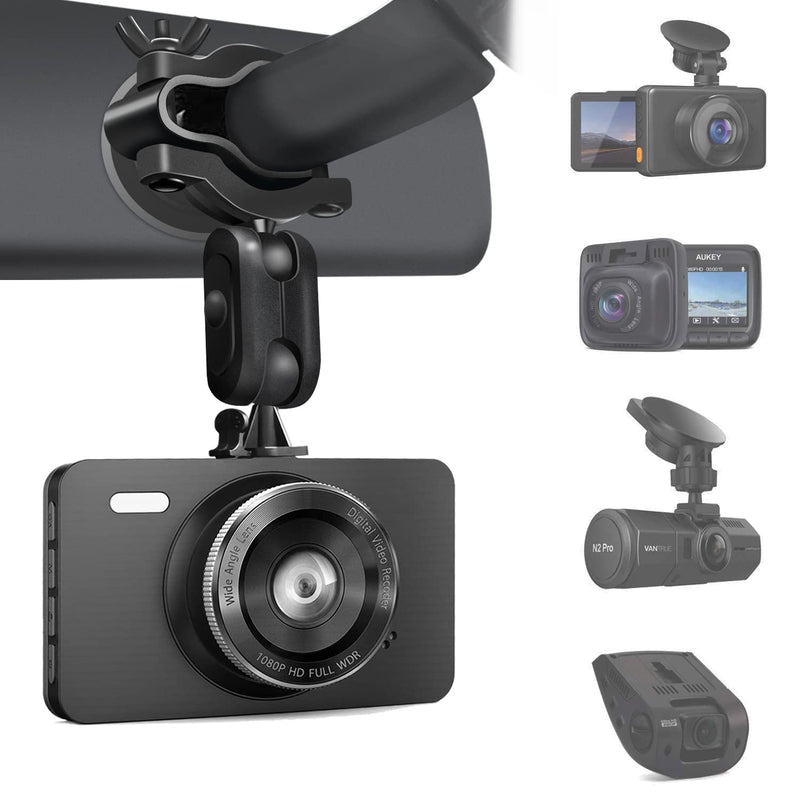 [AUSTRALIA] - S80 Dash Cam mount, Dash Cam Mirror Mount Holder with 16pcs Joints for Rove APEMAN CHORTAU Roav Nexar iiwey YI Z-Edge Old Shark KDLINKS Crosstour VANTRUE GoPro... 99% Car Dash Cameras DVR GPS 