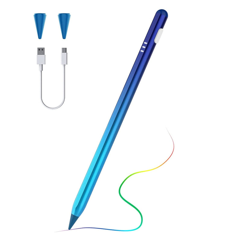 TiMOVO Stylus Pen for Apple iPad Palm Rejection Active Digital Tilt Magnetic Stylus Pencil for iPad 9/8/7/6th Generation,iPad Pro 12.9/11,iPad Air 5/4/3,Mini 6/5,Gradient Blue Gradient Blue