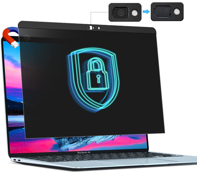 Privacy Screen MacBook Air 13 Inch(2018-2021,M1) |Mac Pro 13 In(2016-2022,M1,M2), Magnetic Removable Anti Glare Anti Blue Light Filter Macbook Air/Pro Privacy Screen for 13.3In with Camera Cover MacBook Pro 13 In(2016-2022,M1,M2)