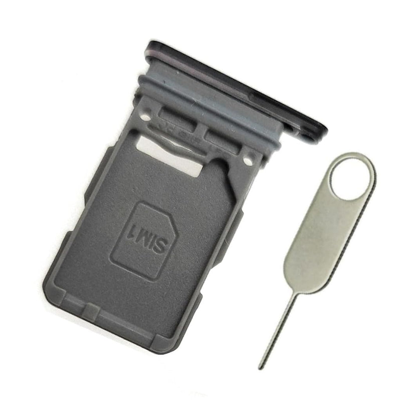 Replacement Single SIM Card Tray for Samsung Galaxy S21 5G G991U / S21 Plus 5G G996U / S21 Ultra 5G G998U (Phantom Black)