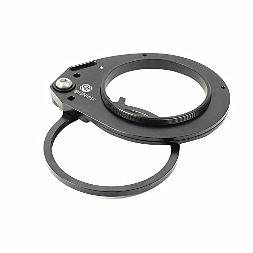 M67 Thread 67mm Red Swing Macro Lens Flip Adapter Mount Clamp Diving Filter for DSLR Underwater Waterproof Housings Case (Black) Black