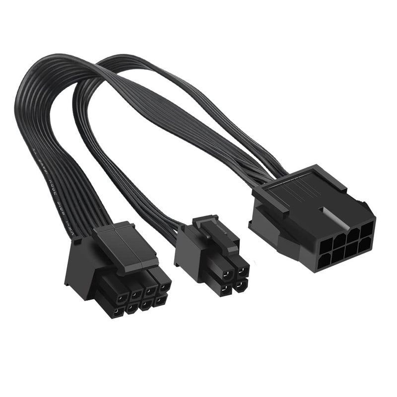 [AUSTRALIA] - OwlTree 2 Pack EPS12V CPU 8 Pin Female to CPU ATX 8 Pin and ATX 4 Pin Male Power Supply Extension Cable EPS 12V for Motherboard 10.6 inch 