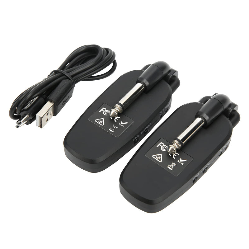 Rechargeable Guitar Transmitter Receiver Audio System 48kHz 24-bit 20Hz-20kHz Electronic Bass Pickup Amplifier Accessories