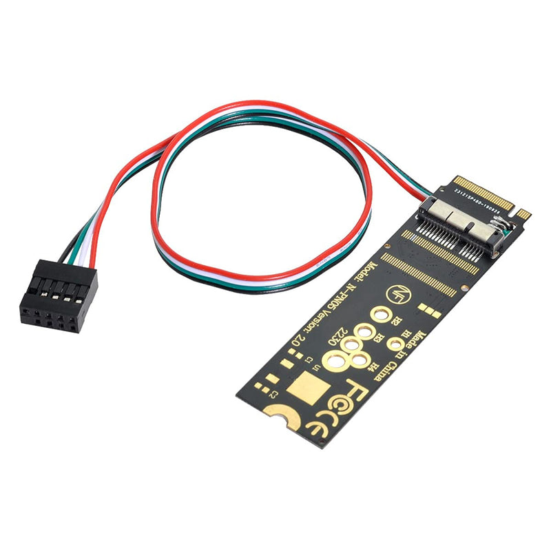 [AUSTRALIA] - Cablecc BCM94360CD BCM94360CS BCM943602CS BCM94360CS2 WiFi Card to M.2 NGFF Key-M NVME SSD Adapter Black 12+6Pin Mac 