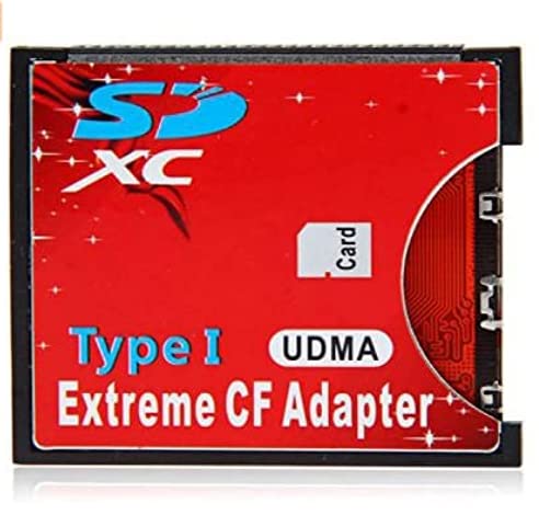 SDHC SDXC to CF Compact Flash Memory Card Adapter Reader Type I CF to SD Card Converter