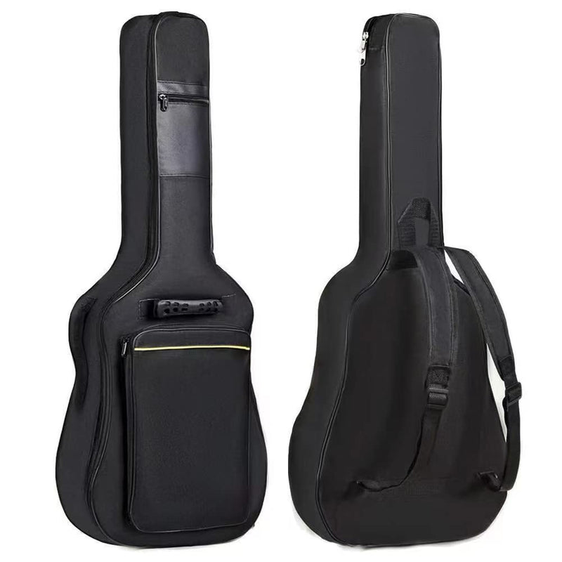 [AUSTRALIA] - H&Z Simple 40 41 42 Inch Acoustic Folk Guitar Bag Backpack Double Straps 600D Oxford Guitar Soft Carry Case Guitar Cover (41 inch) 41 inch 