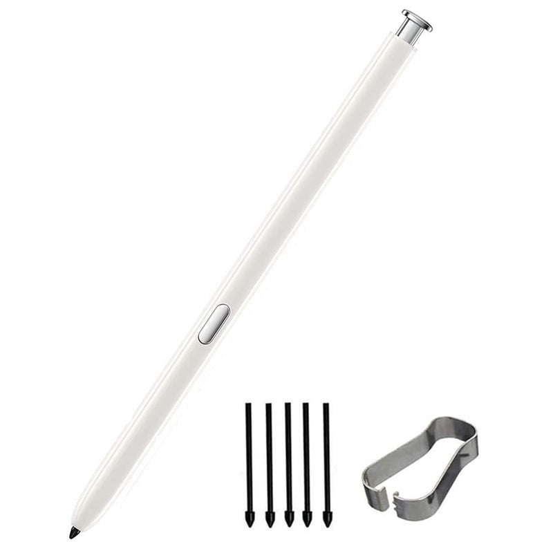 SLAUNT Note 20 S Pen Replacement Stylus Pen Compatible with Galaxy Note 20 Note 20 Ultra 5G S Pen (NO Bluetooth) +Tips/Nibs+Eject Pin (White) White